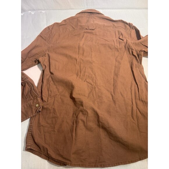 Pendleton Men’s Brown Button Front Shirt Medium Cotton Workwear Casual - Picture 9 of 10